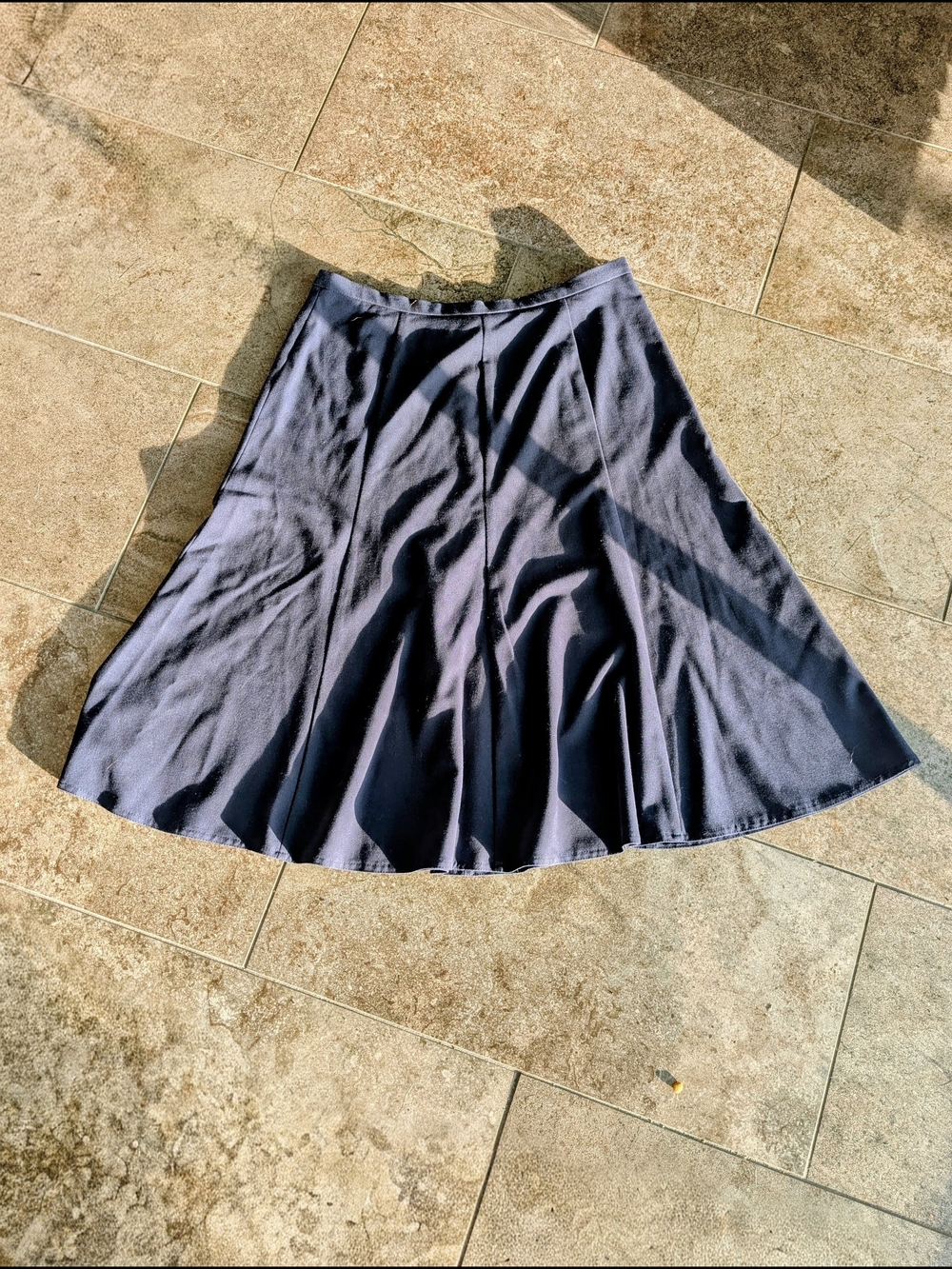 Kim Rogers Navy Circle Skirt